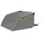 Bauer vorkheftruckbak BSI 100, kabelontgrendeling, L 1810 × B 1330 × H 810 mm, 1 m³, tot 1500 kg, staal gelakt, muisgrijs