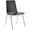 BAVARIA Stapelstuhl 71220-21, ergonomische Sitzform, Stahl-Rundrohr, schwer entflammbar, B 500 x T 550 x H 860 mm, schiefergrau/chrom