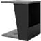 Beistelltisch Albi, B 400 x T 400 x H 460 mm, Metallgestell/Spannplatte melaminbeschichtet, Betonoptik/schwarz