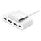 Belkin BoostCharge - Ladesteifen - 4 Ausgabeanschlussstellen (2 x USB-C, 2 x USB) - weiß