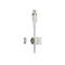 Weißes USB-C-Kabel mit magnetischer Halterung. Kabel und Halterung sind auf weißem Hintergrund zu sehen.