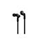 Zwei schwarze In-Ear-Kopfhörer von Belkin auf weißem Hintergrund.