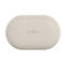 Station de charge ovale beige avec le logo Belkin.