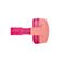 Casque rose clair sur fond blanc. L'arceau est rose, l'écouteur est orange clair et le rembourrage est rose.