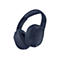 Casque circum-auriculaire bleu foncé sur fond blanc. Le nom du fabricant, Belkin, est visible.
