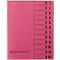 bene Ordnungsmappe m. Schutzumschlag, Pendarec-Karton, recycling, rosa, 12-tlg.