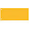 Rectangular yellow card with two holes. Top left and bottom left.