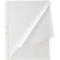 Transparent clear view folder with holes for documents.