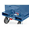 Benne 4704, 800 L, bleu RAL 5007, avec robinet et tamis