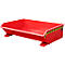 Benne basculante Mini type MGU 610 Bauer, faible encombrement en hauteur, rouge