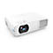 Projecteur blanc vu de dessus, objectif en focus, logo BenQ.