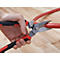 BESSEY Combischere D52-2, Gesamtlänge 203 mm, Schneiden 53 mm, 2K-Griff, verzahnte Klinge, verchromt