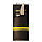 Bestecktaschen Papstar Stripes, inkl. weisser Serviette, 520 Stk., 200 x 85 mm, Papier, schwarz/limone