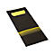 Bestecktaschen Papstar Stripes, inkl. weisser Serviette, 520 Stk., 200 x 85 mm, Papier, schwarz/limone