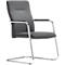 Besucherstuhl Rovo ROVO SUMO 8415 A, mit Armlehnen, verchromtes Gestell, B 630 x T 480 x H 960 mm, schwarz
