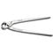 Zilverkleurige open knijptang met hendels. Gemarkeerd met "KNIPEX", "MADE IN GERMANY" en "85-320".