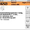 Productinformatie: Technische specificaties voor een randbevestigingsbinder met tekst en symbolen. Bevat informatie zoals artikelnummer, materiaal, brandbeveiliging.