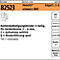 Productlabel met informatie over een randbevestigingsbinder. Bevat artikelnummer, beschrijving, afmetingen, brandbeveiligingssymbolen en RoHS-markering.
