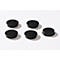Bevestigingsmagneten, Ø 30 mm, hechtkracht ca. 700 g, 5 stuks, zwart