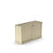 BEXXSTAR aanbouwkast met schuifdeur, 1,5 ordnerhoogtes, B 1200 x D 445 x H 740 mm, ahorn afwerking