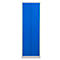 Bezemkast, B 600 mm, 4 legborden, verkorte middenwand, afsluitbaar, gentiaanblauw RAL 5010/lichtgrijs RAL 7035