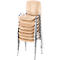 Bezoekers- of vergaderstoel Nowy Styl ISO WOOD, ergonomisch, stapelbaar, volledige set met 8 stuks