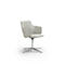 Bezoekersstoel OPERA, met armleuningen, B 720 x D 720 x H 800 mm, kunstleer, sneeuwwit