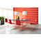 Bezoekersstoel ZEROS´SE, chroom/rood