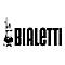 Das schwarze Bialetti Logo mit der ikonischen Comic-Figur, die ihren Zeigefinger hebt.