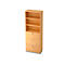 Bibliothèque combinée, 3 compartiments + 3 tiroirs à DS, 6 HC, l. 800 x P 420 mm, décor hêtre