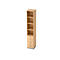 Bibliothèque combinée 3 étagères + 4 tiroirs, en panneaux de particules, l. 400 x P 420 x H 2200 mm, décor érable