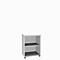Bibliothèque étagère, 2 HC, panneau de particules fines, l. 600 P 450 x H 820 mm, blanc