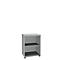 Bibliothèque étagère, 2 HC, panneau de particules fines, l. 600 P 450 x H 820 mm, gris clair