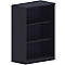 Bibliothèque étagère BEXXSTAR, 3 hauteurs de classeur, L 800 x P 445 x H 1155 mm, noir