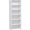 Bibliothèque étagère PALENQUE, 6 HC, l. 800 x P 400 x H 2160 mm, blanc