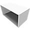 Bibliothèque étagère SOLUS PLAY, 1 HC, l. 800 x P 420 x H 374 mm, blanc