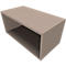 Bibliothèque étagère SOLUS PLAY, 1 HC, l. 800 x P 420 x H 374 mm, gris pierre