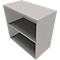 Bibliothèque étagère SOLUS PLAY, 2 HC, l. 800 x P 420 x H 748 mm, gris céramique