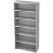 Bibliothèque étagère TOPAS LINE, 6 HC, 5 étagères, l. 1000 x P 400 x H 2156 mm, gris clair
