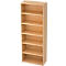 Bibliothèque étagère TOPAS LINE, 6 HC, 5 étagères, l. 800 x P 400 x H 2156 mm, décor érable