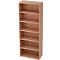 Bibliothèque étagère TOPAS LINE, 6 HC, 5 étagères, l. 800 x P 400 x H 2156 mm, décor noyer