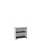Bibliothèque étagères, 2 HC, en panneaux de particules fines, l. 800 x P 450 x H 820 mm, blanc