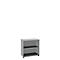Bibliothèque étagères, 2 HC, en panneaux de particules fines, l. 800 x P 450 x H 820 mm, gris clair