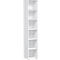 Bibliothèque étagères, 6 HC, 5 étagères, l. 400 x P 400 x H 2160 mm, blanc