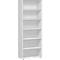 Bibliothèque étagères ALICANTE, 6 HC, 5 étagères, l. 800 x P 400 x H 2160 mm, gris clair