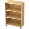 Bibliothèque étagères mobile TOPAS LINE, 3 HC, l. 800 x P 400 x H 1172 mm, décor érable