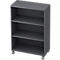 Bibliothèque étagères mobile TOPAS LINE, 3 HC, l. 800 x P 400 x H 1172 mm, graphite