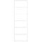 Bibliothèque étagères murale Pombal, 6 HC, l. 740 x P 340 x H 2240 mm, extensible, blanc