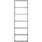 Bibliothèque étagères murale Pombal, 6 HC, l. 740 x P 340 x H 2240 mm, extensible, coloris béton