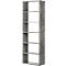 Bibliothèque étagères murale Pombal, 6 HC, l. 740 x P 340 x H 2240 mm, extensible, coloris béton